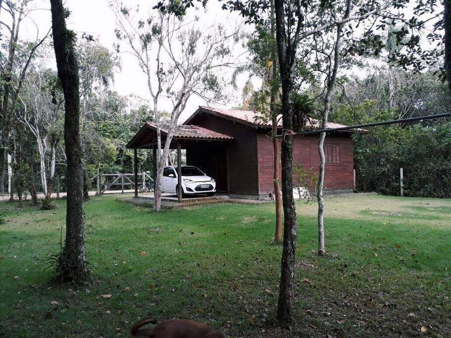 Grande área de gramado
