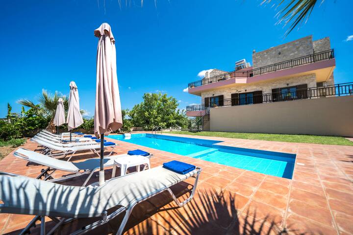 Luxurious two storey house built in a farm