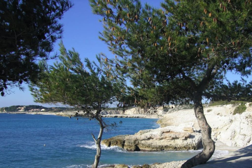 Mer turquoise et transparente à 2 minutes de la maison / Hidden coves with beautiful truquoise water at 2 minutes walk from the house