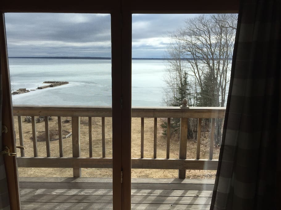 Lake Superior right outside the balcony