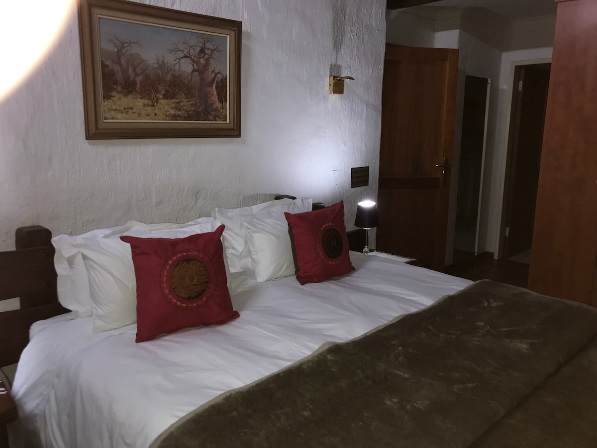 Sovrum med dubbelsäng