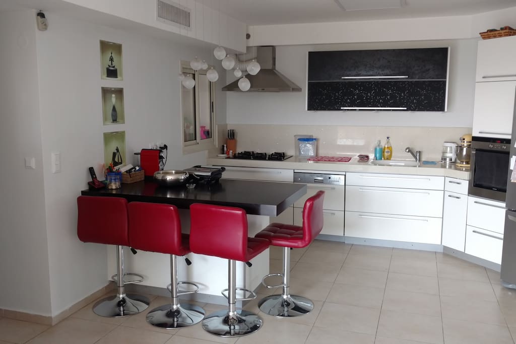 Kitchen and family dinning table