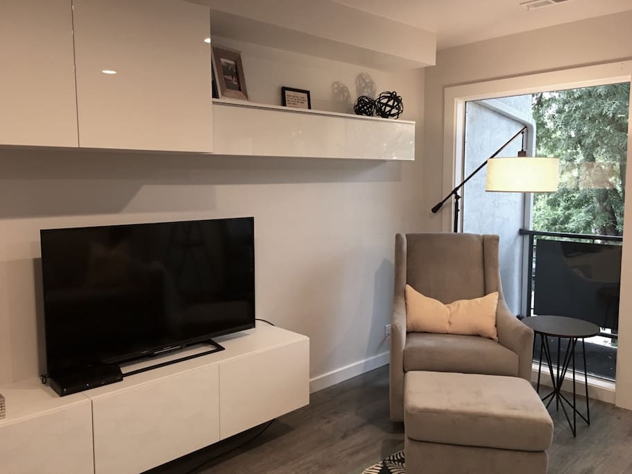 Brand new West Elm furniture and a SMART TV