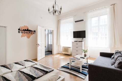 Modern flat in a historical building.