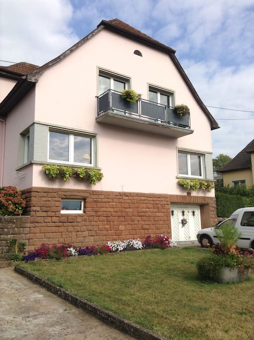 Notre maison
Votre chambre avec balcon