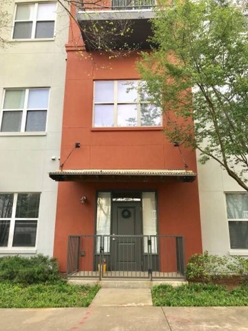Personal side street entrance into condo and FREE road side parking
