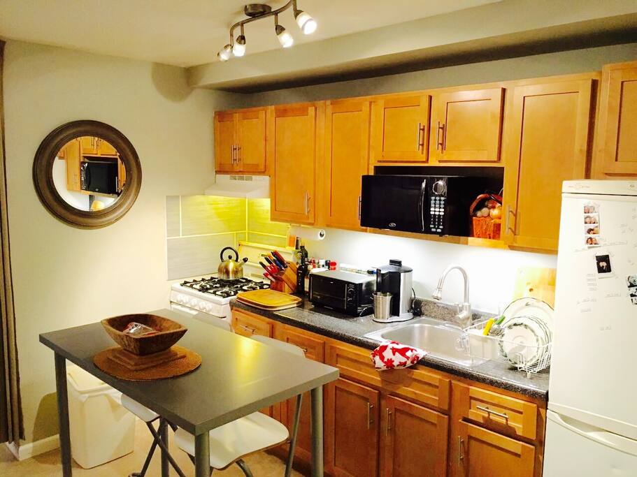 Our kitchen as you enter the apartment.
