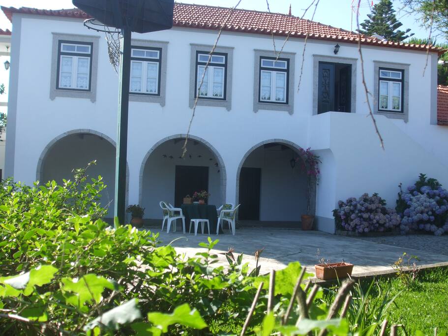 Fachada interior da casa.