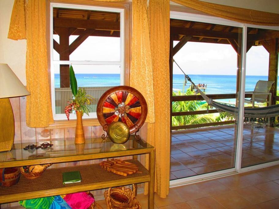 Hammocks and comfy deck chairs