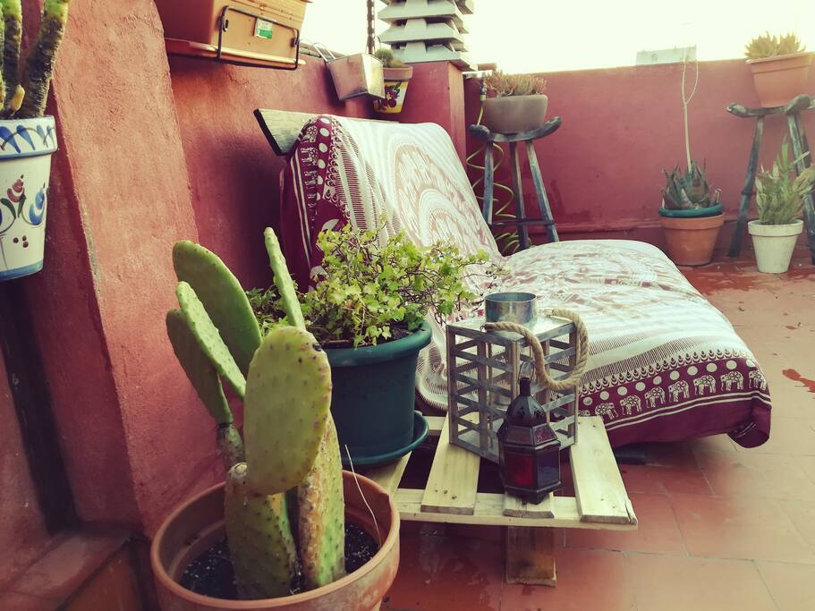 Relaxing with the sunset!
