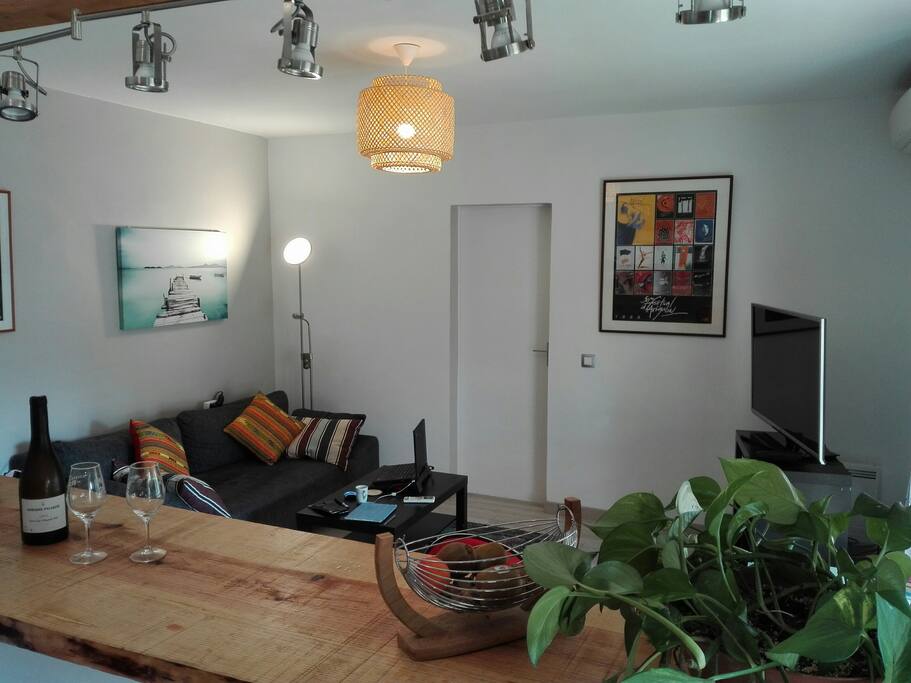salon vu de la cuisine