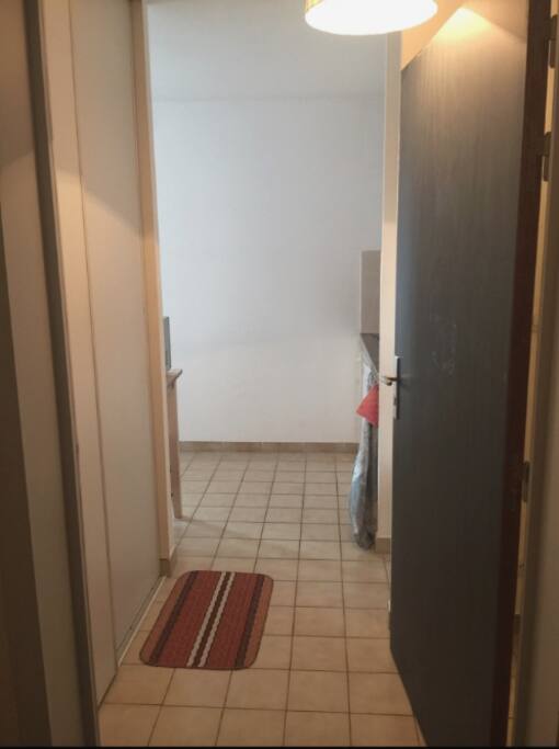 L'entrée (penderie à gauche)
