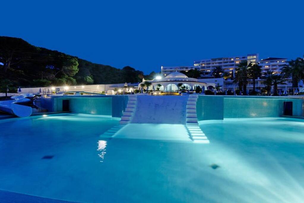Pool at night