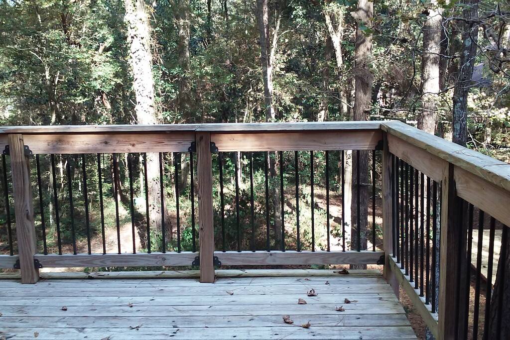Private deck from bedroom.