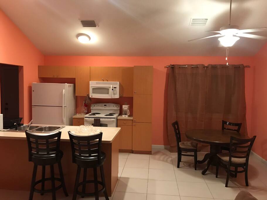 Kitchen and Dinner Area