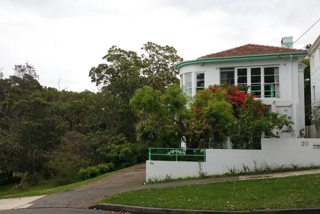 Next to a beautiful harbourside park