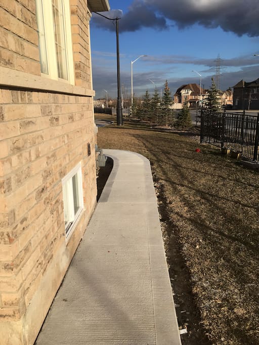 Side Entrance path