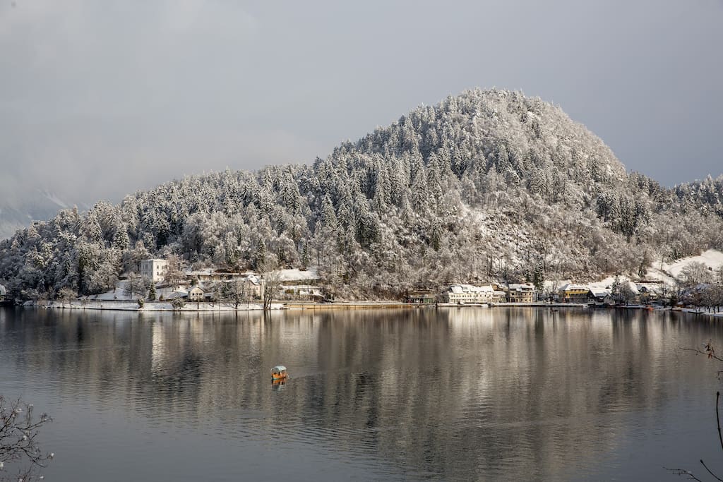Mlino in winter - view from the Island