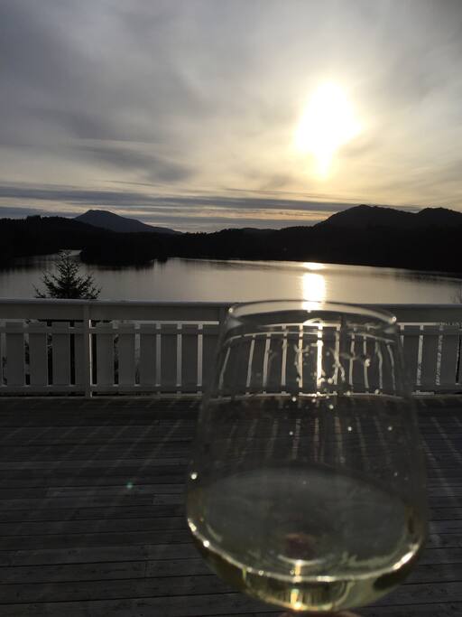 Enyoy a glass of vine at the terrace