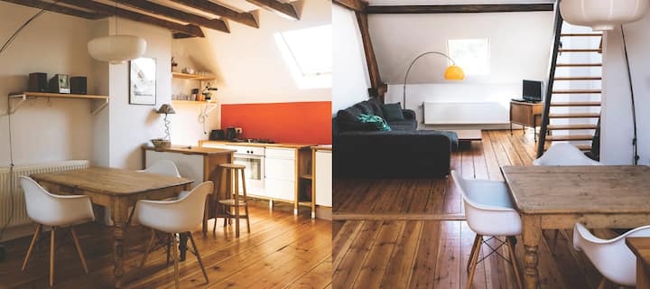 Light and spacious duplex apartment