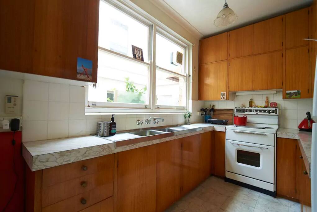 Kitchen older style but nice for cooking