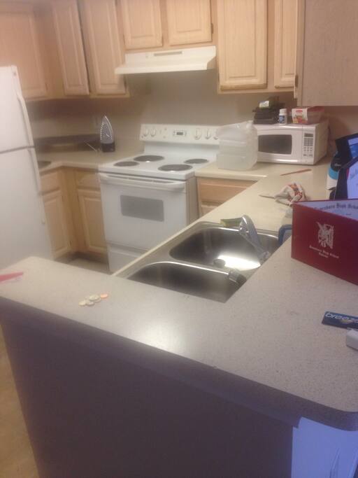 Nice clean kitchen for travelers