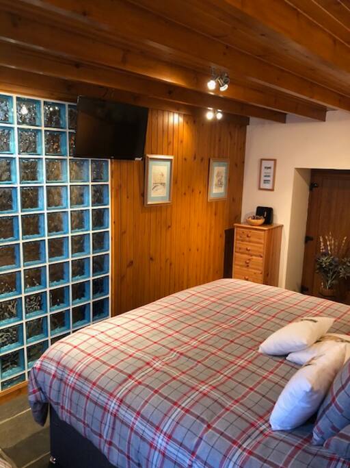 Bedroom with Super King size bed , Separates into singles.