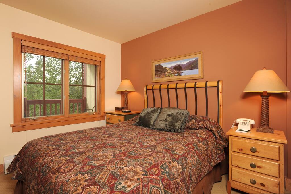 Relax in the comfortable queen bed