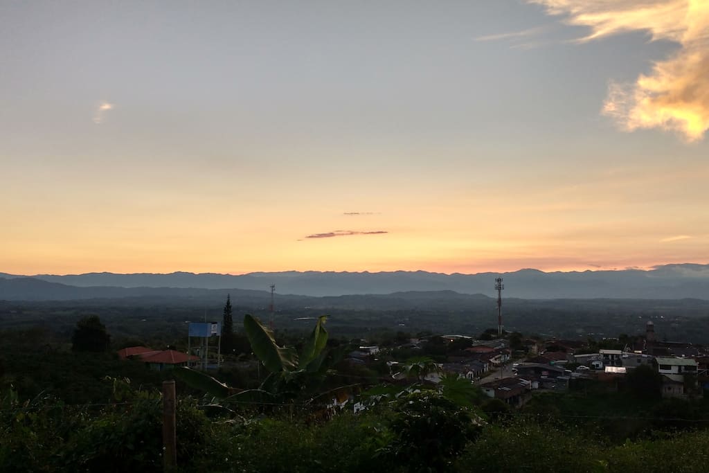 Un atardecer desde la casita