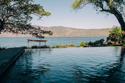 Lakefront Villa w/ Pool, Gardens & Epic Views