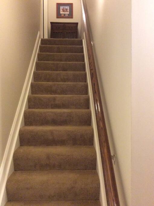 Stairs to 3 room studio