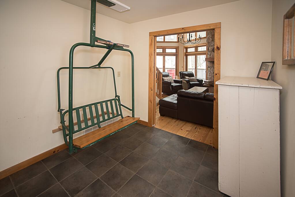 Front entry with chair lift
