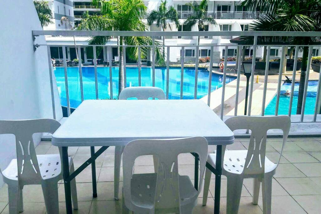 huge balcony