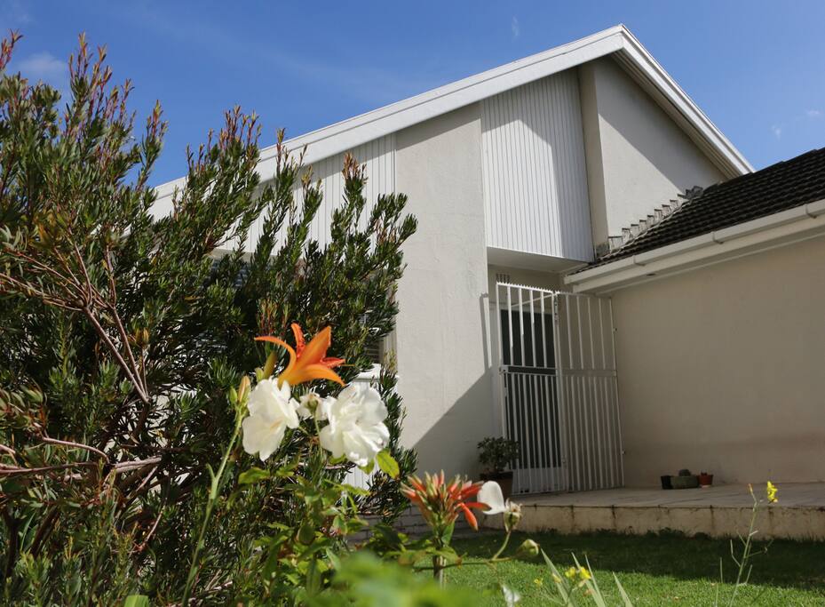 Front of the house with security gate