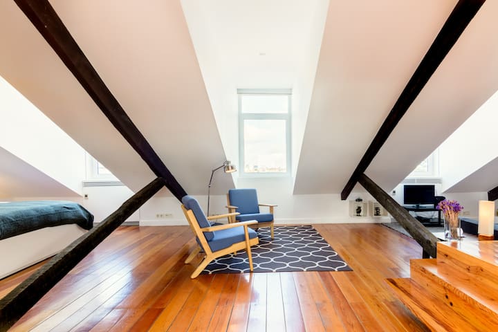 Loft Principe Real with a view