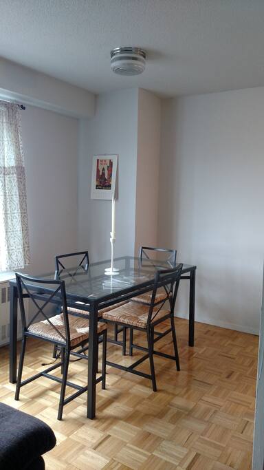 Separate dining space