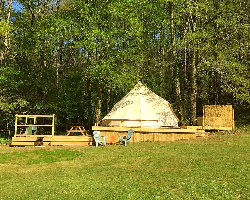 6m Tent with Hot tub