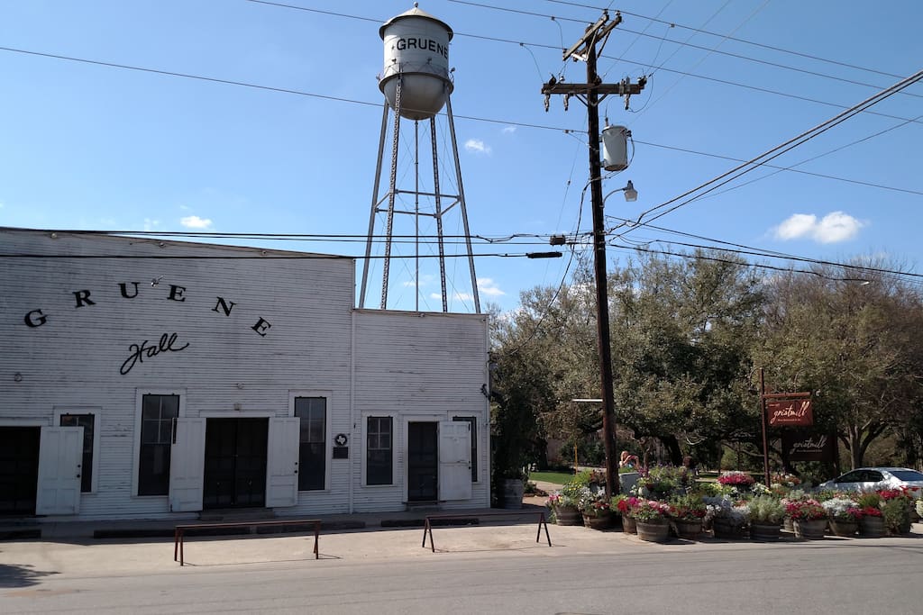 Gruene, Texas Founded in 1878 by Henry D. Gruene. 5 minutes from Stars Haven