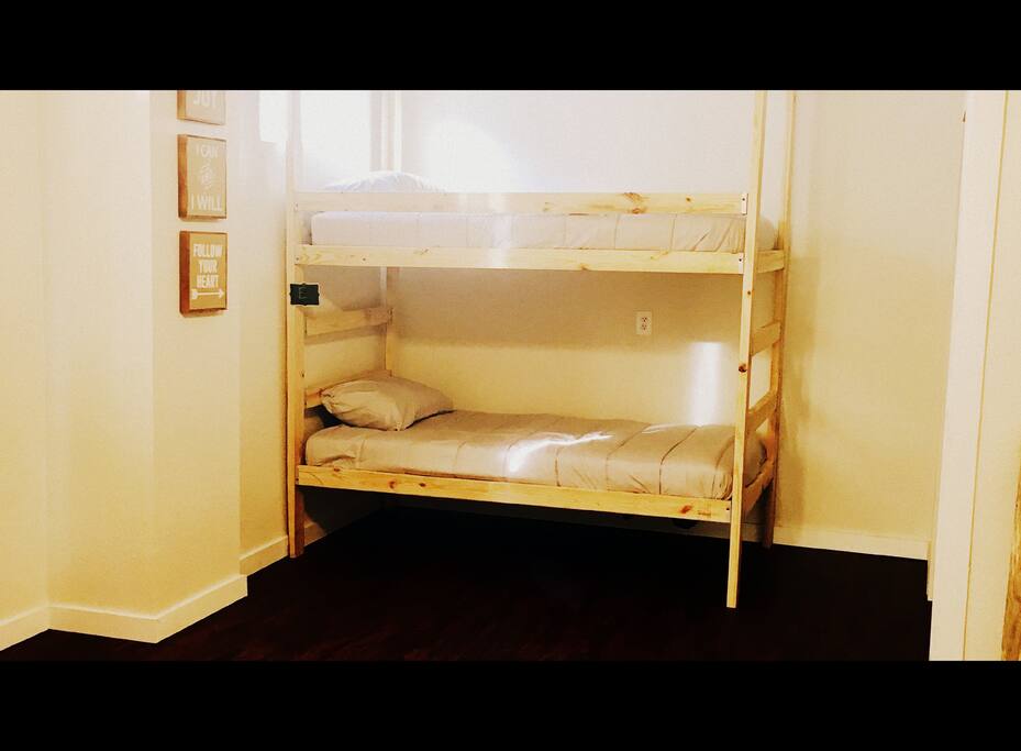 Enjoy our handmade bunk beds!