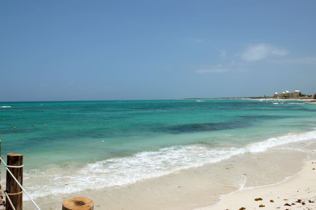 our beach two minutes walking distance