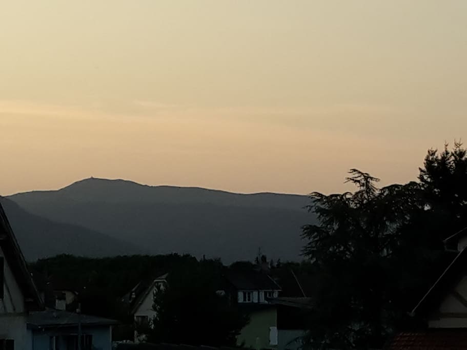 Vue sur le coucher de soleil sur le Grand Ballon - view of sunset