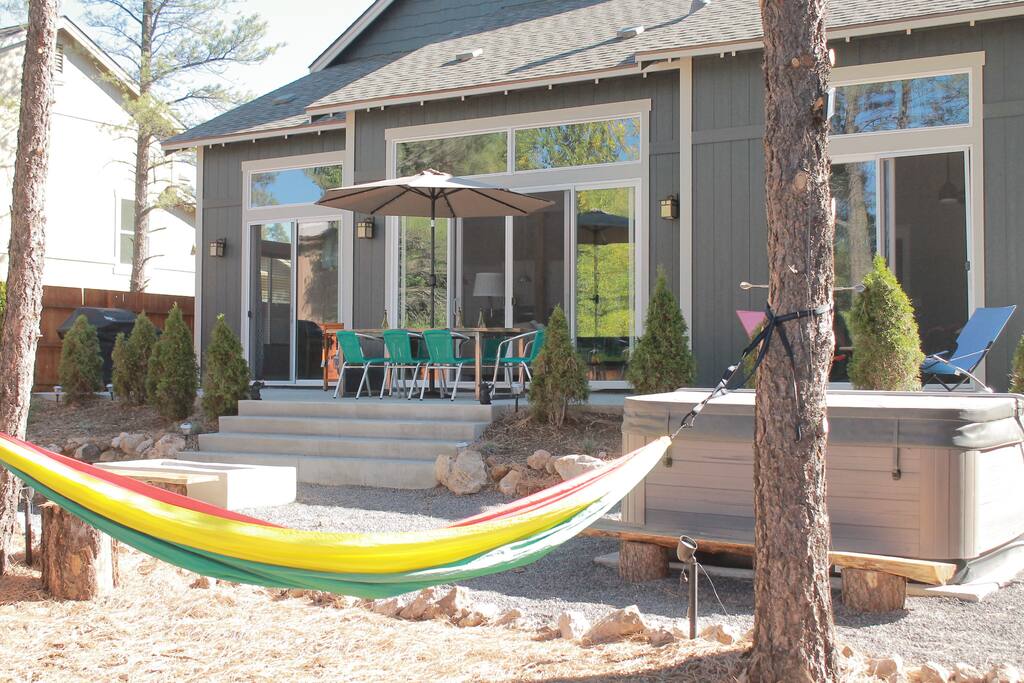 Enjoy a nap in the backyard in your hammock.