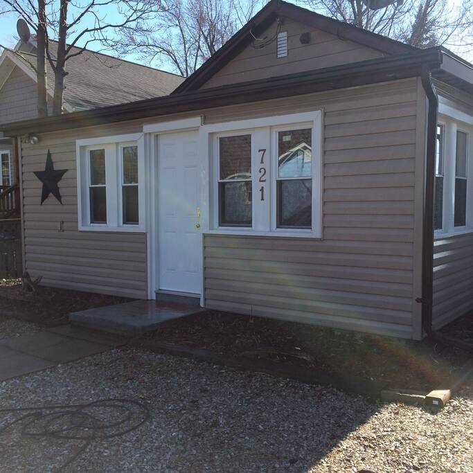 Front view of the cottage
