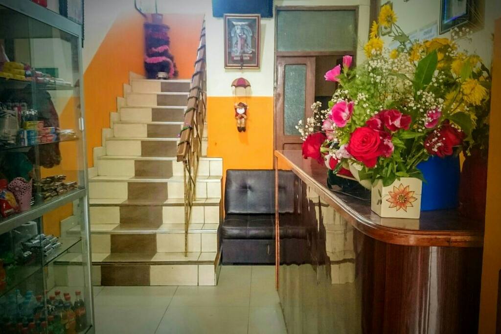 Recepcion de nuestro Hospedaje