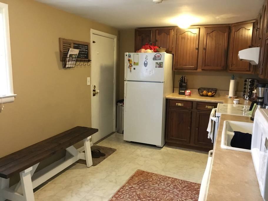 Feel free to use our kitchen, pots/pans, refrigerator, and plates and dishes!