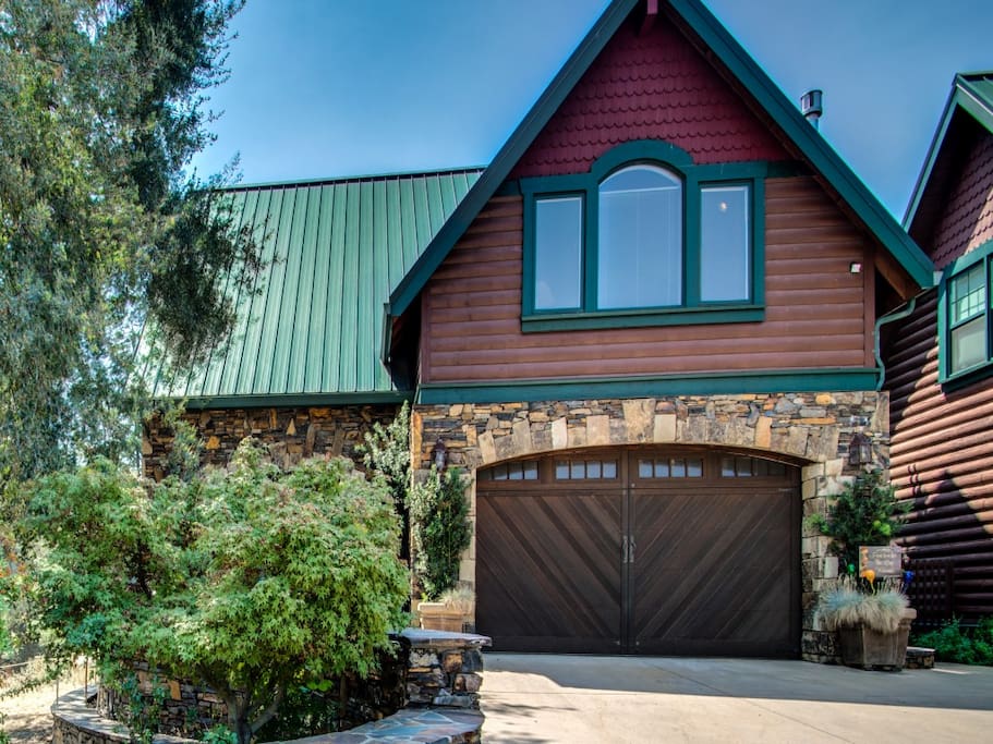 The log is a one bedroom apartment over the garage