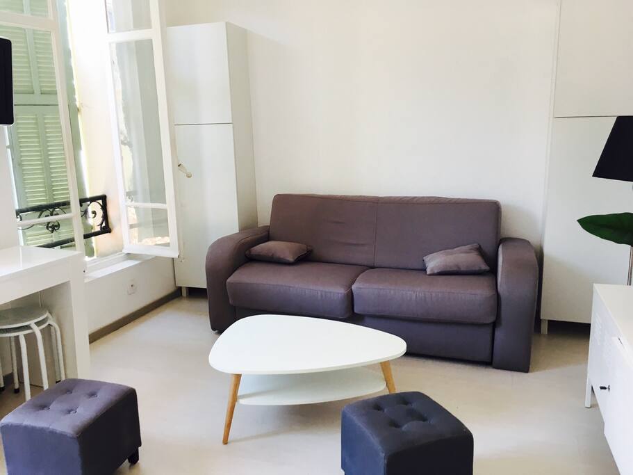 Living room with Sofa bed