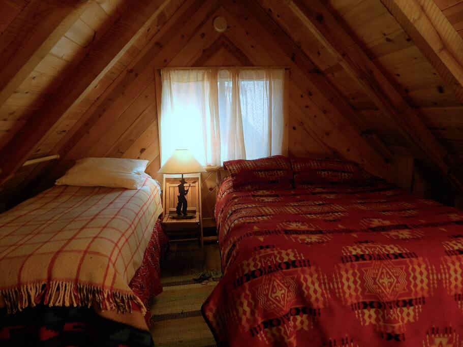 Upstairs sleeping loft