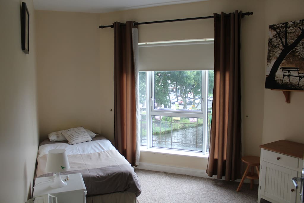Bedroom overlooking the river!
