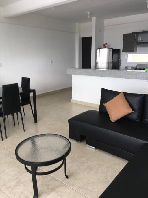 Sala, comedor y cocina